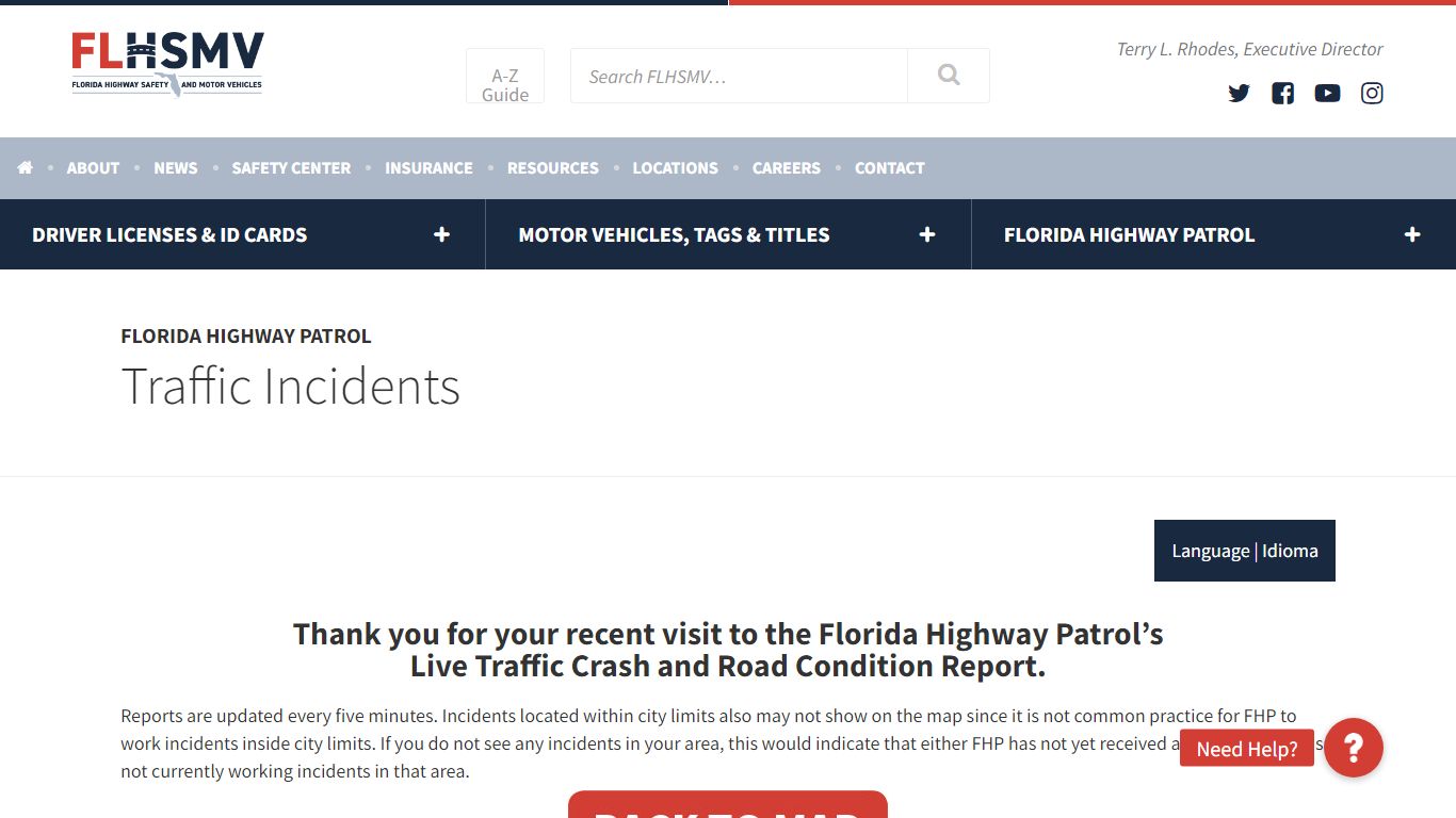 Traffic Incidents - Florida Highway Safety and Motor Vehicles